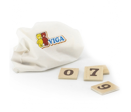 VIGA Drewniany Zegar Nauka Zegara  Czasu Montessori