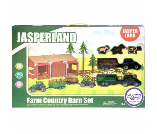 WOOPIE Zestaw Farma ze Zwierzętami Figurki + 2 Traktorki 102 el.