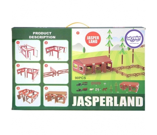 WOOPIE Zestaw Farma ze Zwierzętami Figurki + 2 Traktorki 102 el.