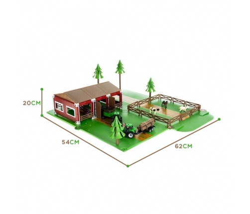 WOOPIE Zestaw Farma ze Zwierzętami Figurki + 2 Traktorki 102 el.