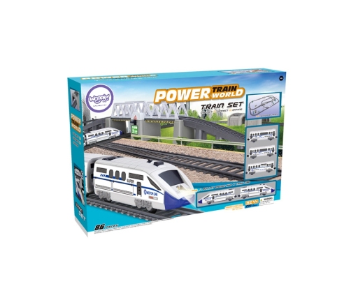 WOOPIE Kolejka Elektryczna Ogromny 914 cm Tor Most Tunel 86 el.