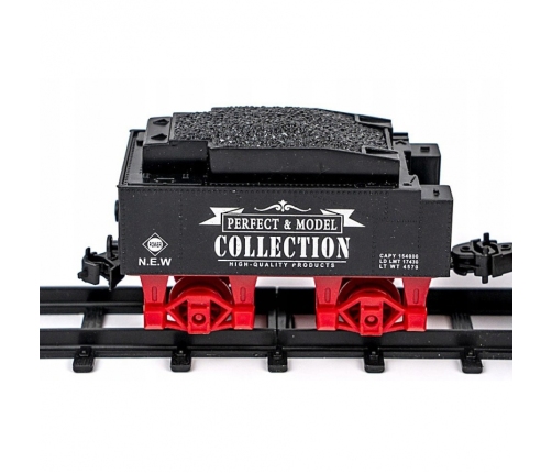 WOOPIE Klasyczny Pociąg Elektryczny Kolejka Tor Dźwięk Światło + 29 Akc.