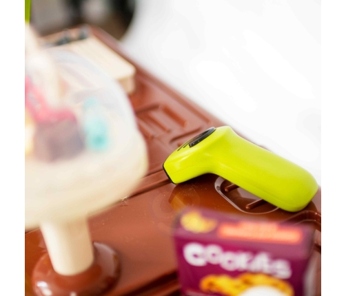 WOOPIE Sklep Supermarket Wózek Kasa Ruchome Elementy + 65 akc.