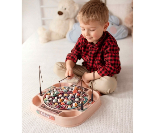 WOOPIE Gra Łowienie Rybek Zestaw 4 Wędki 50 el.