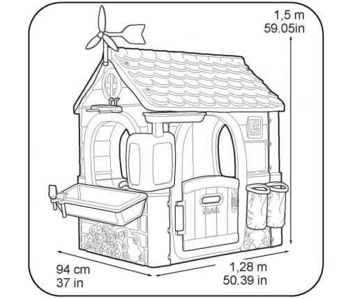 FEBER ECO Bērnu dārza māja