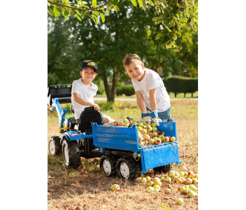 Rolly Toys Przyczepa wywrotka RollyMega Trailer Niebieska