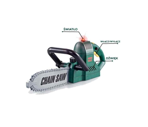 WOOPIE Duża Piła Łańcuchowa Zestaw Narzędzi Kask Okulary Rękawiczki