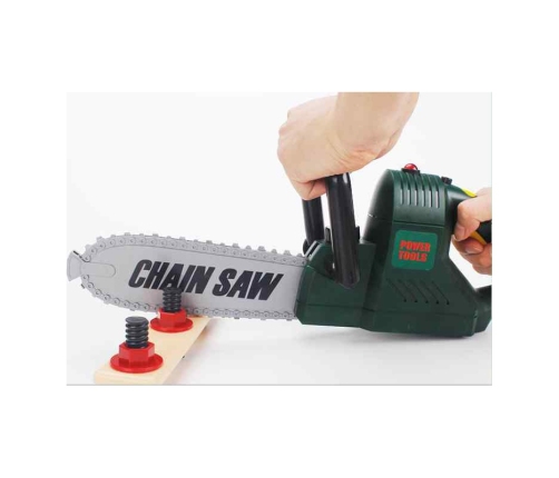 WOOPIE Duża Piła Łańcuchowa Zestaw Narzędzi Kask Okulary Rękawiczki