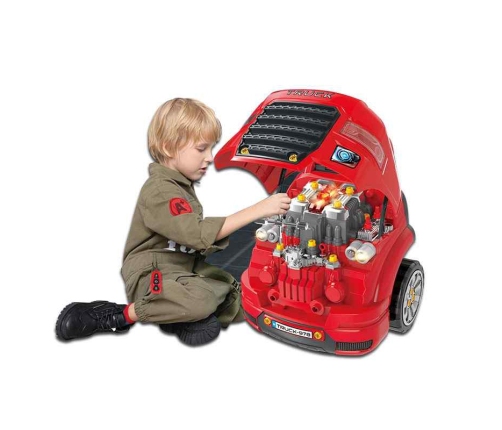 WOOPIE Wielka Ciężarówka Zestaw do Składania Montażu + Akcesoria 61 el.