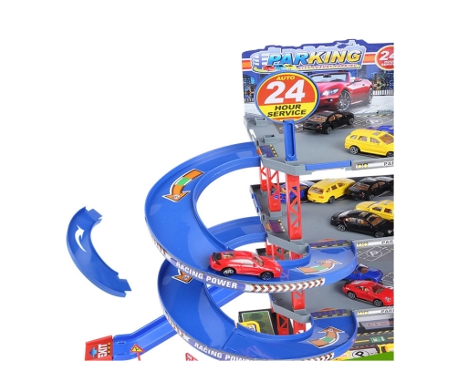 WOOPIE Wielopoziomowy Parking Garaż Myjnia Auta Helikopter + Akc.