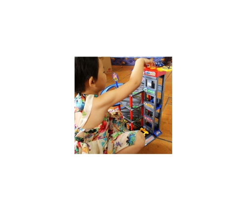 WOOPIE Wielopoziomowy Parking Garaż Myjnia Auta Helikopter + Akc.