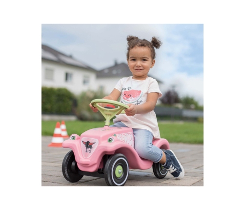 Stumjamā mašīna BIG Bobby Car Classic Flower Pink
