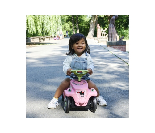 Stumjamā mašīna BIG Bobby Car Classic Flower Pink