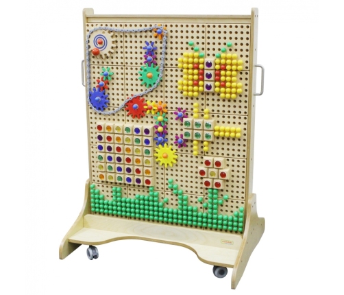 MASTERKIDZ Drewniana Tablica STEM Wolnostojąca