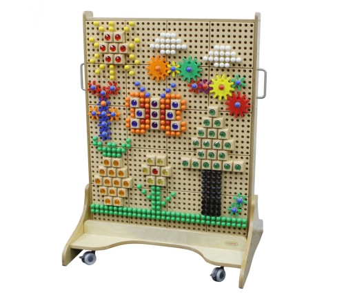 MASTERKIDZ Drewniana Tablica STEM Wolnostojąca