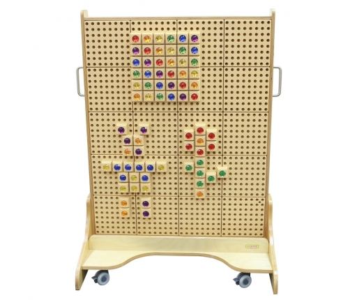 MASTERKIDZ Drewniana Tablica STEM Wolnostojąca