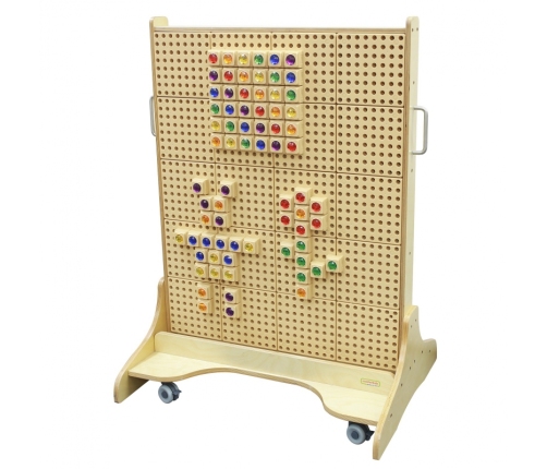 MASTERKIDZ Drewniana Tablica STEM Wolnostojąca