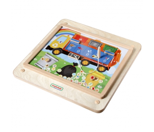 MASTERKIDZ Tablica Edukacyjna Segregacja Odpadów Montessori