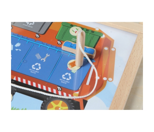 MASTERKIDZ Tablica Edukacyjna Segregacja Odpadów Montessori