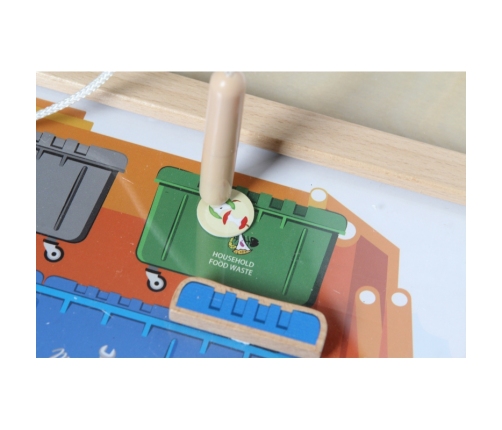 MASTERKIDZ Tablica Edukacyjna Segregacja Odpadów Montessori