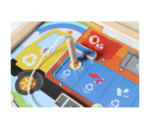 MASTERKIDZ Tablica Edukacyjna Segregacja Odpadów Montessori