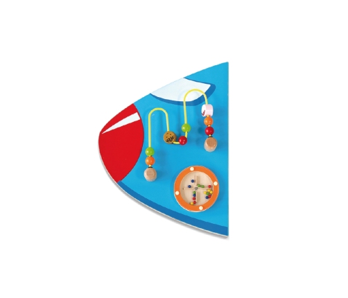 VIGA Drewniana Tablica Sensoryczna Manipulacyjna Samolot Certyfikat FSC Montessori