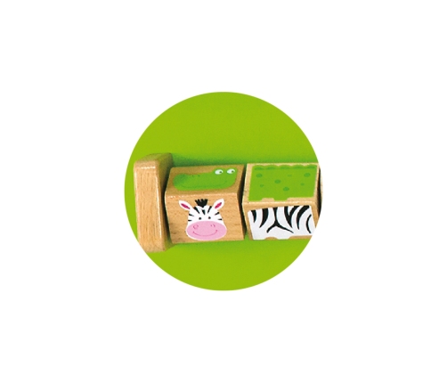 VIGA Tablica Edukacyjna Manipulacyjna Sensoryczna Drewniana Krokodyl Certyfikat FSC Montessori