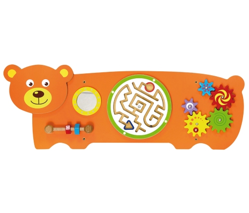 VIGA Tablica Sensoryczna Manipulacyjna Miś Certyfikat FSC Montessori