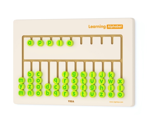 Viga Toys Tablica Sensoryczna Nauka Alfabetu