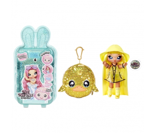 Na! Na! Na! Surprise 2-in-1 Fashion Doll Daria Duckie & Plush Pom with Confetti Duck