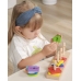VIGA Drewniane klocki z sorterem kształtów Montessori