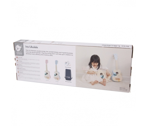 CLASSIC WORLD Drewniane Ukulele Gitara dla Dzieci Różowa