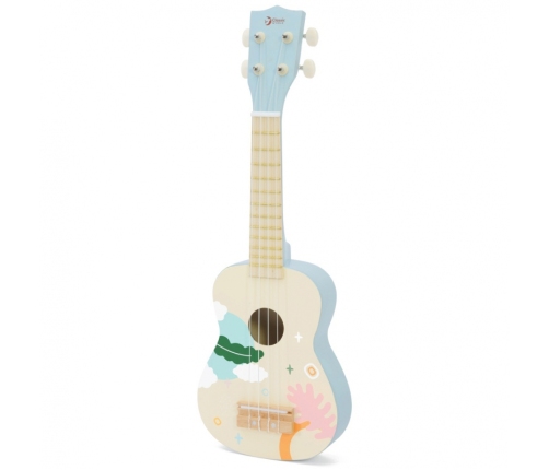 CLASSIC WORLD Drewniane Ukulele Gitara dla Dzieci Niebieskie