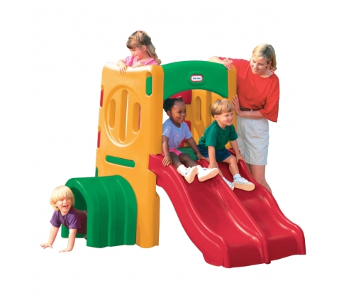 Małpi gaj z podwójną zjeżdżalnią Little Tikes