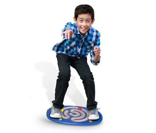 VIGA Sensoryczna Drewniana Deska do balansowania z labiryntem