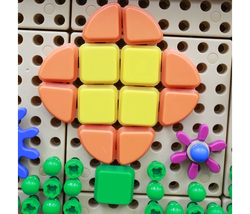 MASTERKIDZ Zestaw Kołeczki w kształcie figur geometrycznych 64szt do tablic STEM