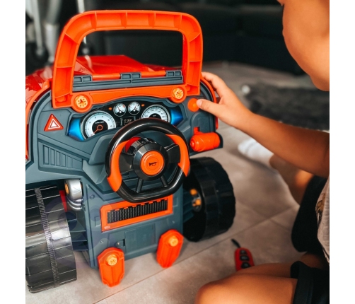 WOOPIE Wielka Ciężarówka Zestaw do Składania Montażu + Akcesoria 61 el.