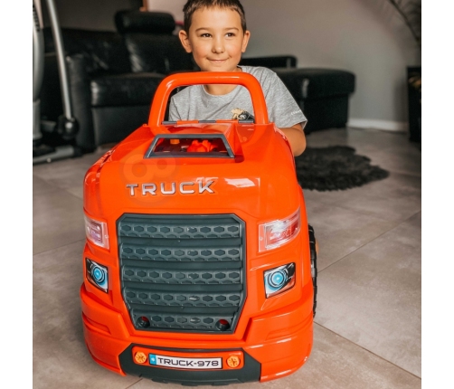 WOOPIE Wielka Ciężarówka Zestaw do Składania Montażu + Akcesoria 61 el.