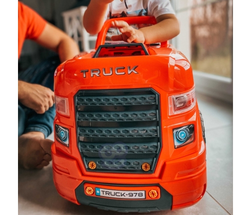 WOOPIE Wielka Ciężarówka Zestaw do Składania Montażu + Akcesoria 61 el.