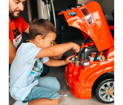 WOOPIE Wielka Ciężarówka Zestaw do Składania Montażu + Akcesoria 61 el.
