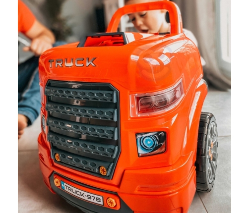 WOOPIE Wielka Ciężarówka Zestaw do Składania Montażu + Akcesoria 61 el.