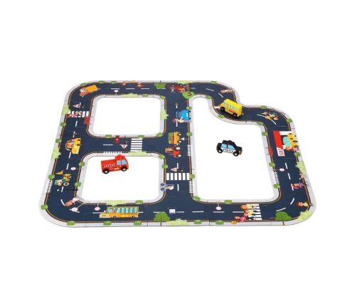 TOOKY TOY Droga Puzzle dla Dzieci Autostrada Makieta 21 el. Certyfikat FSC