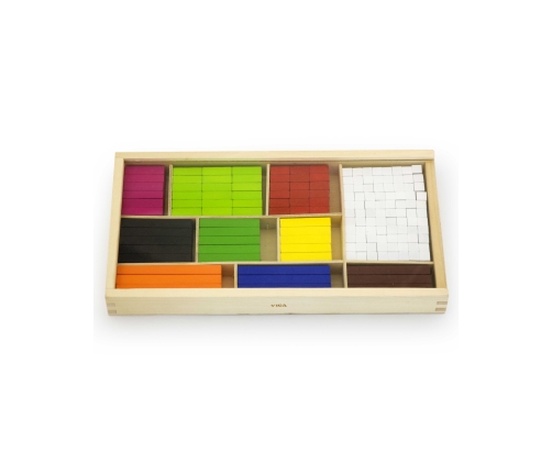 VIGA Drewniane Patyczki Edukacyjne Matematyczne Klocki Cuisenaire'a