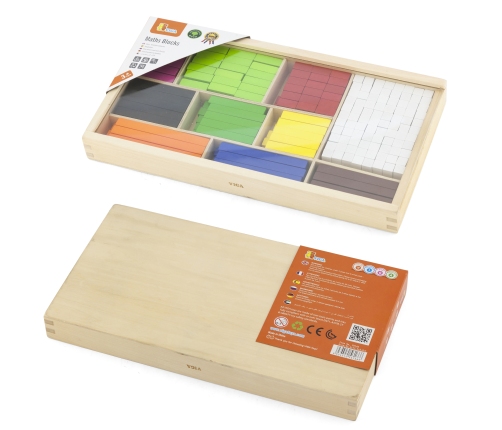 VIGA Drewniane Patyczki Edukacyjne Matematyczne Klocki Cuisenaire'a