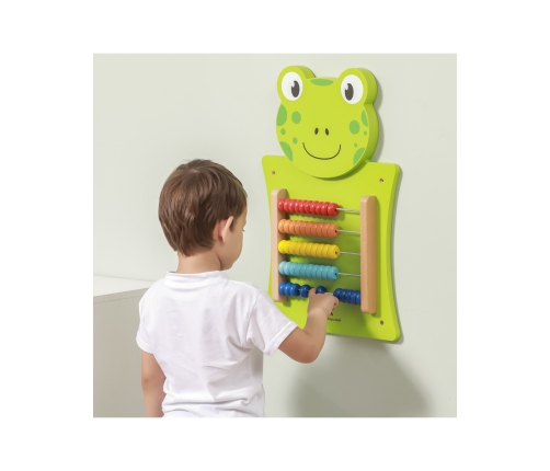 VIGA Drewniana Tablica Manipulacyjna Liczydło Żabka Certyfikat FSC Montessori