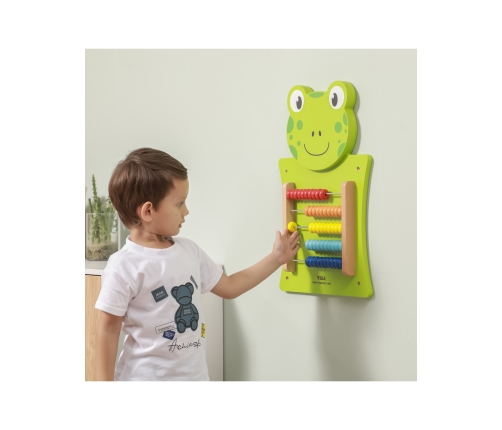 VIGA Drewniana Tablica Manipulacyjna Liczydło Żabka Certyfikat FSC Montessori