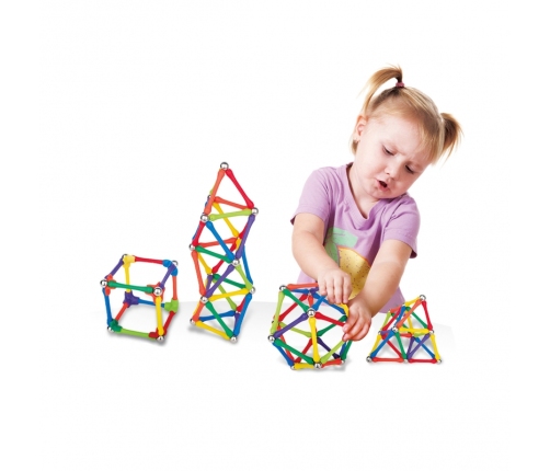 WOOPIE Klocki Magnetyczne Konstrukcyjne Układanka Kreatywna 70 el.