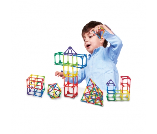 WOOPIE Klocki Magnetyczne Konstrukcyjne Układanka Kreatywna 110 el.