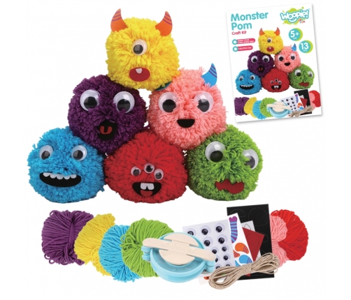 WOOPIE ART&FUN Zestaw Kreatywny Zrób Potworka Monster Pom