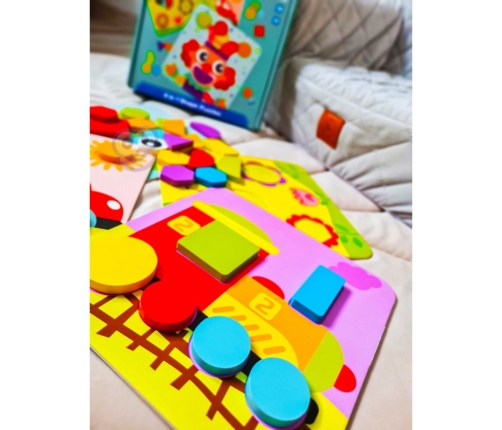 TOOKY TOY Puzzle 4 w 1 Układanka Klocki Mntessori